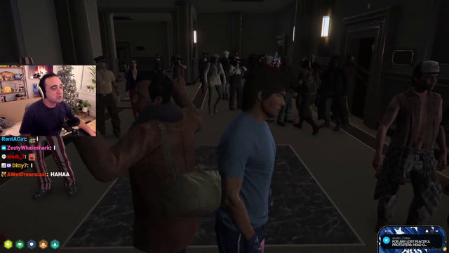 Vivek and his followers storming the City Hall