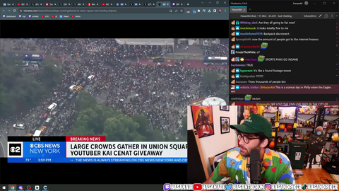Kai gets swarmed at his NYC giveaway