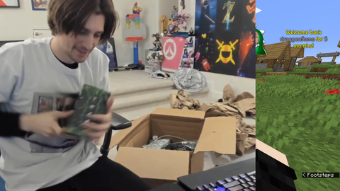 XQC Gets A Package From GFUEL