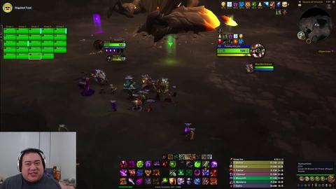 Lily with the timing during Raid Night.