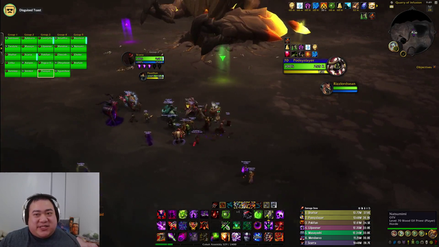 Lily with the timing during Raid Night.
