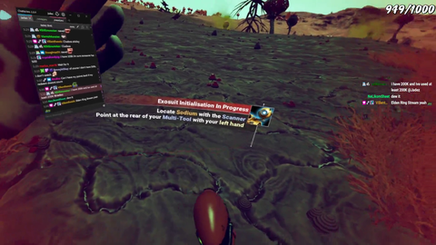 Streamer found another player in No Man's Sky VR