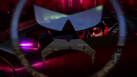 Doc driving to Area 51
