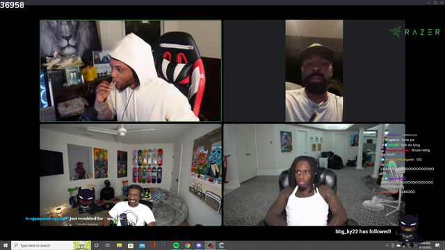 Kyrie Irving Joins Boys Night