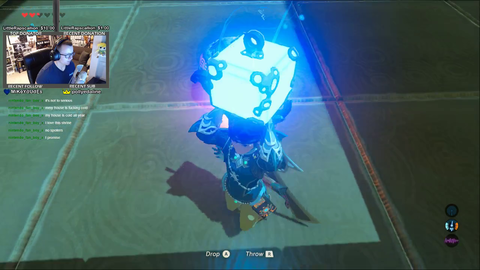 Streamer cheats shrine in BOTW using perfectly placed bomb