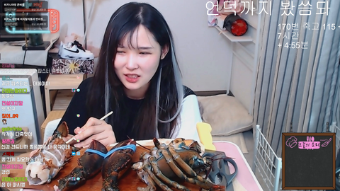 Korean streamer's lobster comes back to life while preparing it for cooking