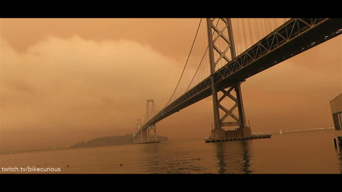 San Francisco turning orange cus of forest fires