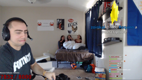 Mizkif feeds the birds