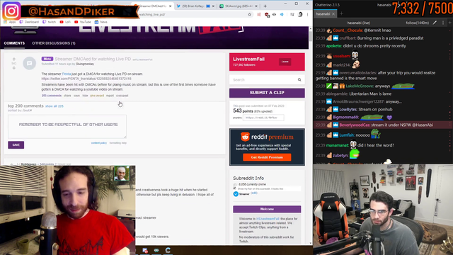 Slasher thinks streamers who react to copyrighted content could be screwed.