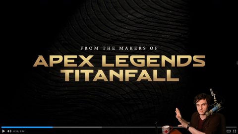 Streamer crashes out over a shooter game saying, "From the makers of....."