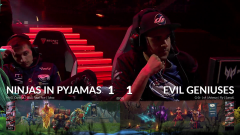 Aniki makes an appearance in dota major