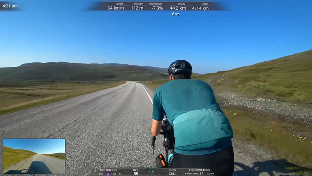 Hitch hits 69 km/h on E69