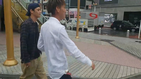 Drunk Japanese dude gropes someone's GF