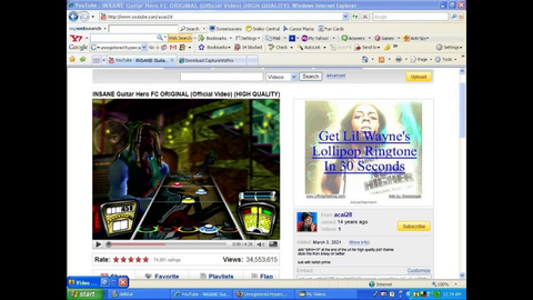 Guitar Hero streamer goes back in time