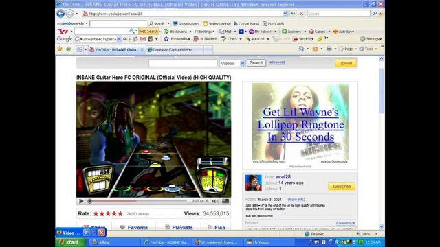 Guitar Hero streamer goes back in time