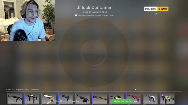 xQc opens Fire and Ice 300K KNIFE on second case