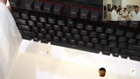Chance's keyboard gets a thorough cleaning