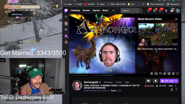Asmon doesn't host Rich