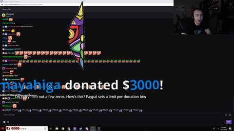 Mizkif gets a $3000 donation