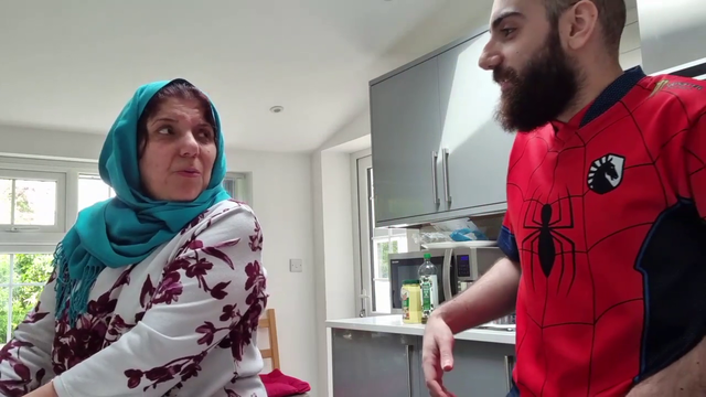 Sliker daps up his mom but takes it too far
