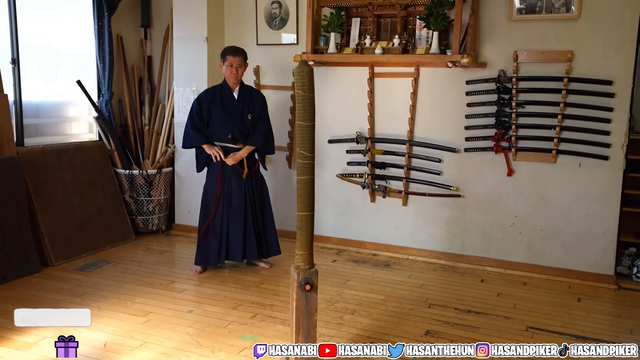 Samurui sword cutting technique