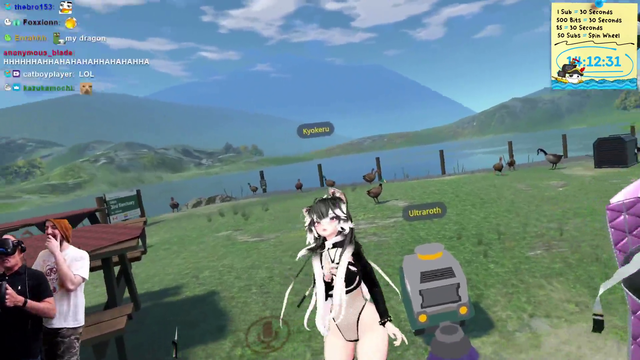Tectone's Dad enjoying VRChat