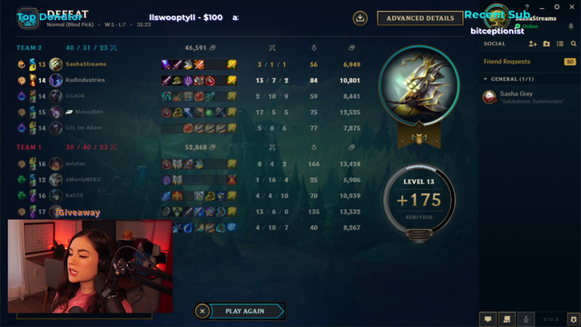 Sasha Grey messages the person that stole her name in League of Legends