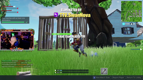 Player finds out he is playing with TimTheTatMan