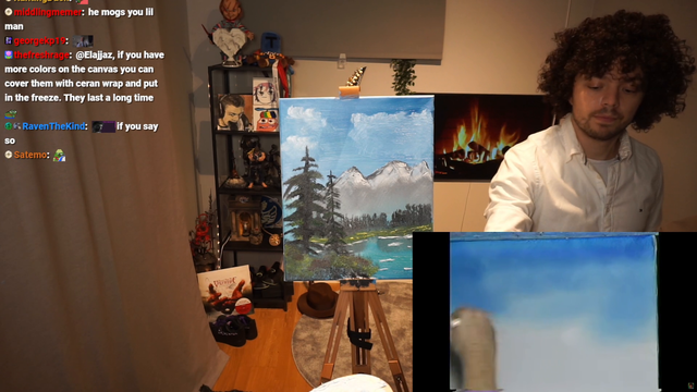 Bob Ross painting comes to life