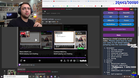 Dream's apology to Mizkif for missing Schooled
