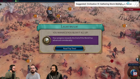 Dropped Frames react to Civilization VI BR