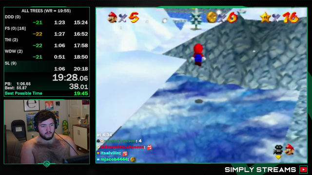 Simply gets SM64 All Trees WR