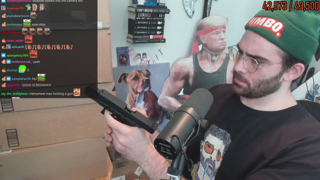 Hasan Finds a gun