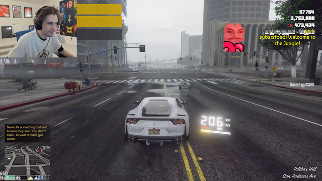 xQc Drives Around SSB Streets