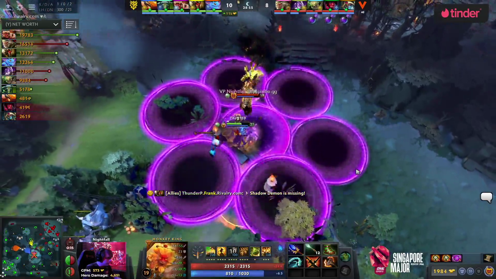 Dota 2 Caster releases his new rap track mid fight.