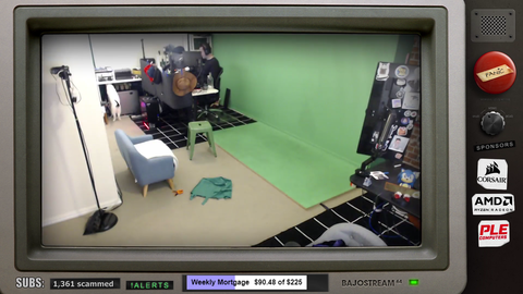 Bajo's cat ends the stream... literally.