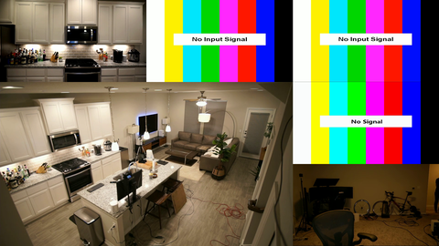 Giantwaffles' setup for his record breaking attempt for most stream hours in a month.