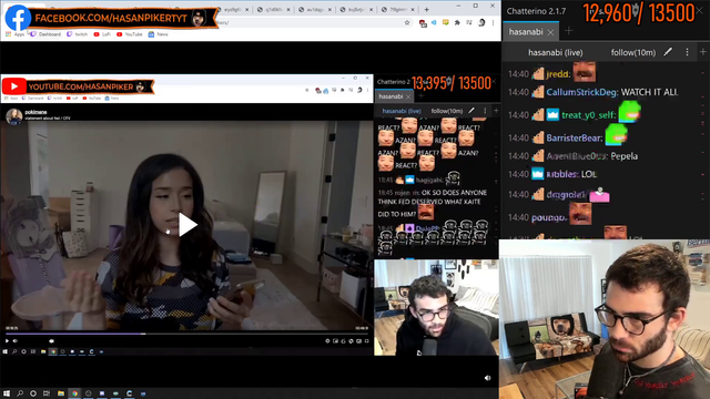 Hasan imitates Pokimane stalkers