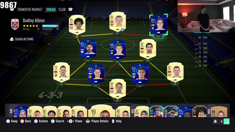 Malena helps Nick build his FIFA team