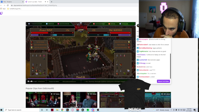 Odablock is furious after lagging on a tournament (he was winning)