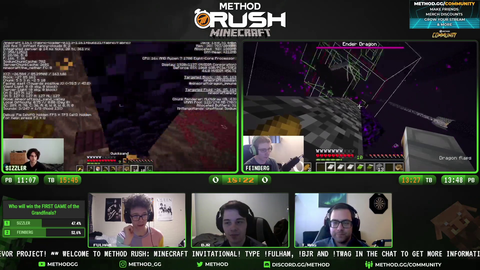 Minecraft speedrunner Feinberg loses a $3,500 tournament match AFTER killing the dragon