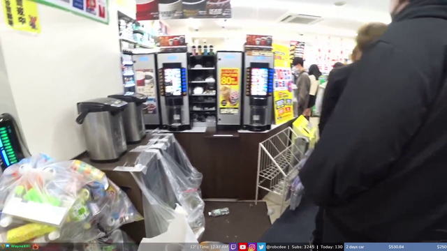 Starving streamer digs in the trash for some food