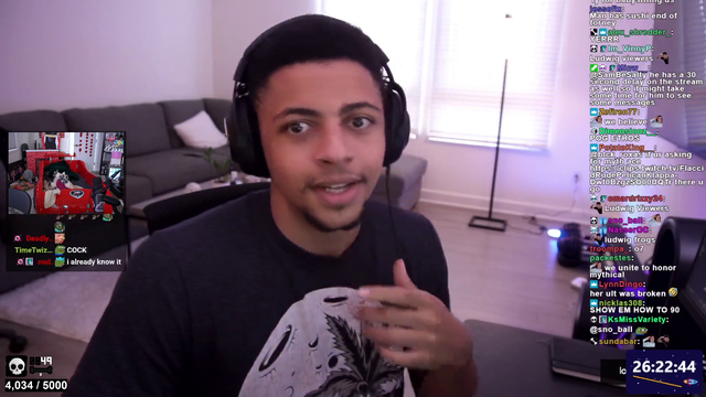 Myth realizes that Ludwig has left him in charge of his stream