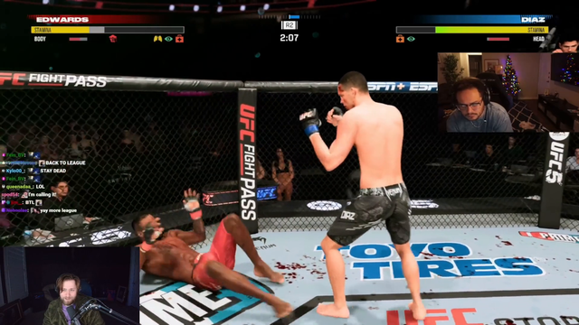 Soda laughing at Erobb losing in UFC