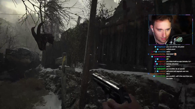 Atrioc hits the cleanest sniper shot in Resident Evil Village