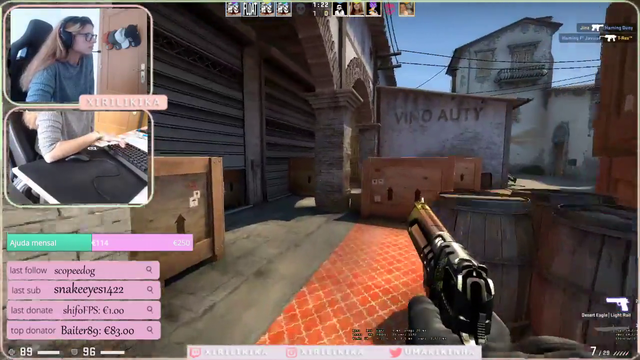 Handicapped female streamer plays CS:GO better than the rest of us.