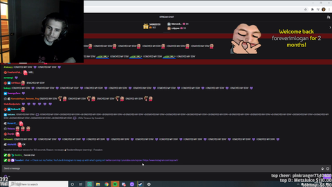 xQc ends stream then immediately returns to respond to a thankful fan