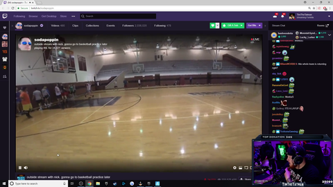 Tim reacts to Soda's basketball "skill"