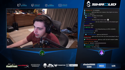 Shroud goes to the bottom of just chatting