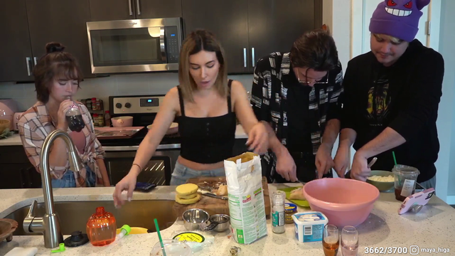 People laughing at Alinity's sad childhood story again
